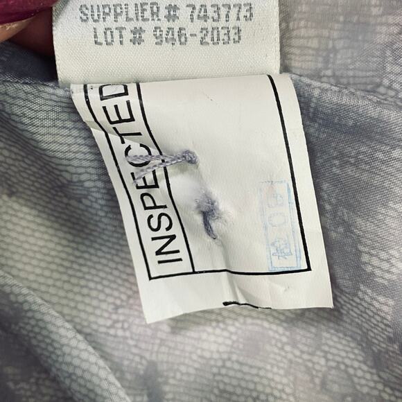 Vintage Y2k Metallic Leather Blazer Jacket Collared Silver Purple Lilac 1X 16W - Picture 11 of 12